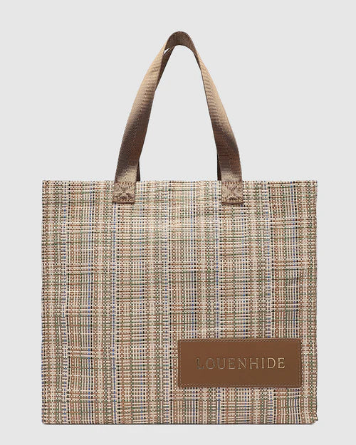 Louenhide Taupe Baby Simpson Tote Bag - Stylish Diaper Bag & Everyday Carryall for Moms