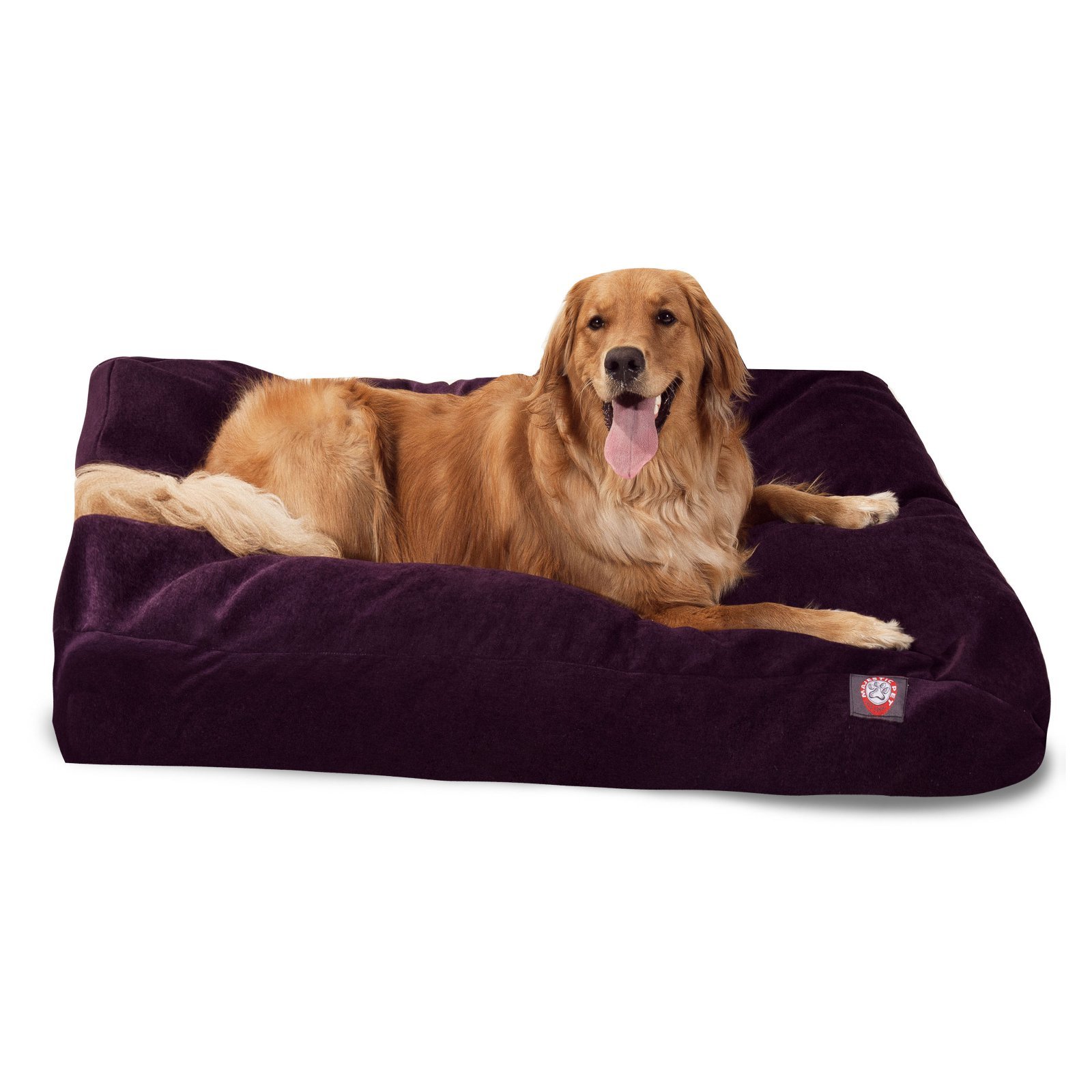 Majestic Pet Villa Rectangle Washable Dog Bed - Non-Slip Comfortable Pet Crate Bed with Removable Cover - Medium Size Kennel Bed for Sleeping (Polyester Fiber, Marine Blue) - Perfect for Home, Office & Travel Use