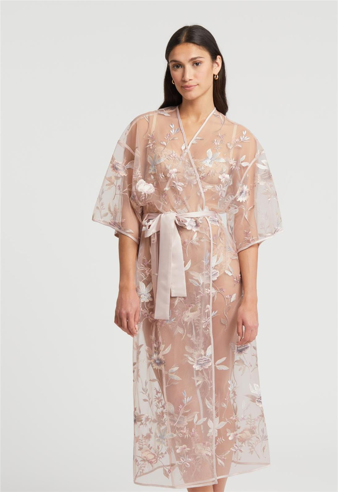 Luxury Sepia Rose Women's Robe - Soft & Elegant Loungewear for Spa, Bridal Shower, and Relaxation at Home