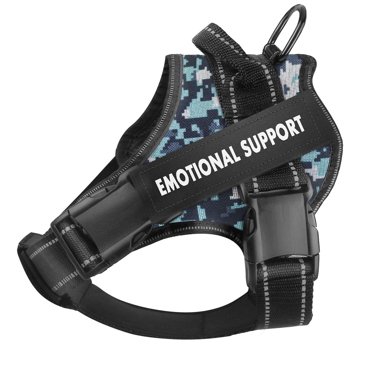 Voopet Service Dog Harness - No-Pull Emotional Support Pet Vest with Reflective Strips, Adjustable & Breathable ESA Harness for Small, Medium, Large Dogs - Includes 4 Removable ID Tags - X-Small (1 Pack) - Perfect for Therapy Dogs, Anxiety Relief & Outdoor Adventures