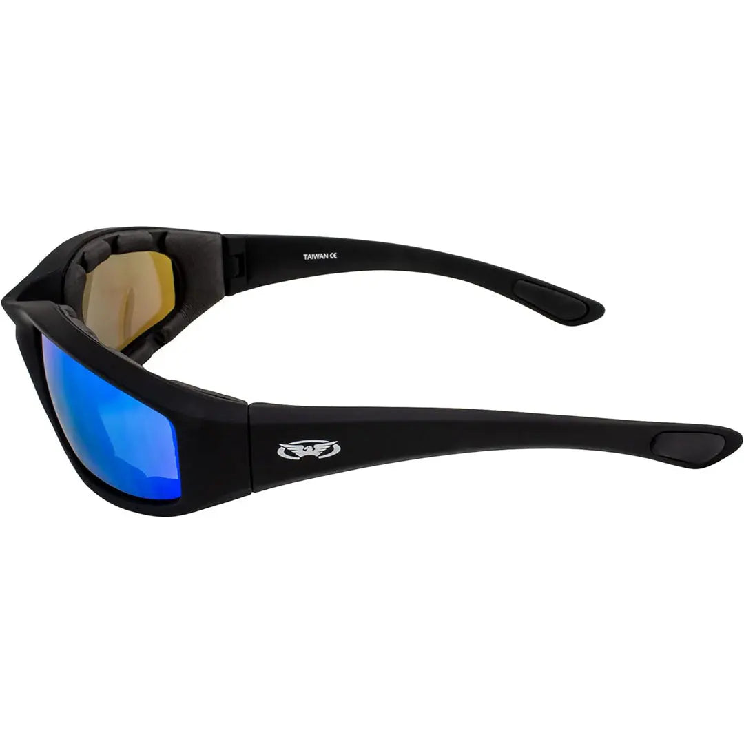 Global Vision Kickback GT Motorcycle Sunglasses - Polarized UV Protection for Riding, Driving & Outdoor Sports - Lightweight & Durable for Men & Women