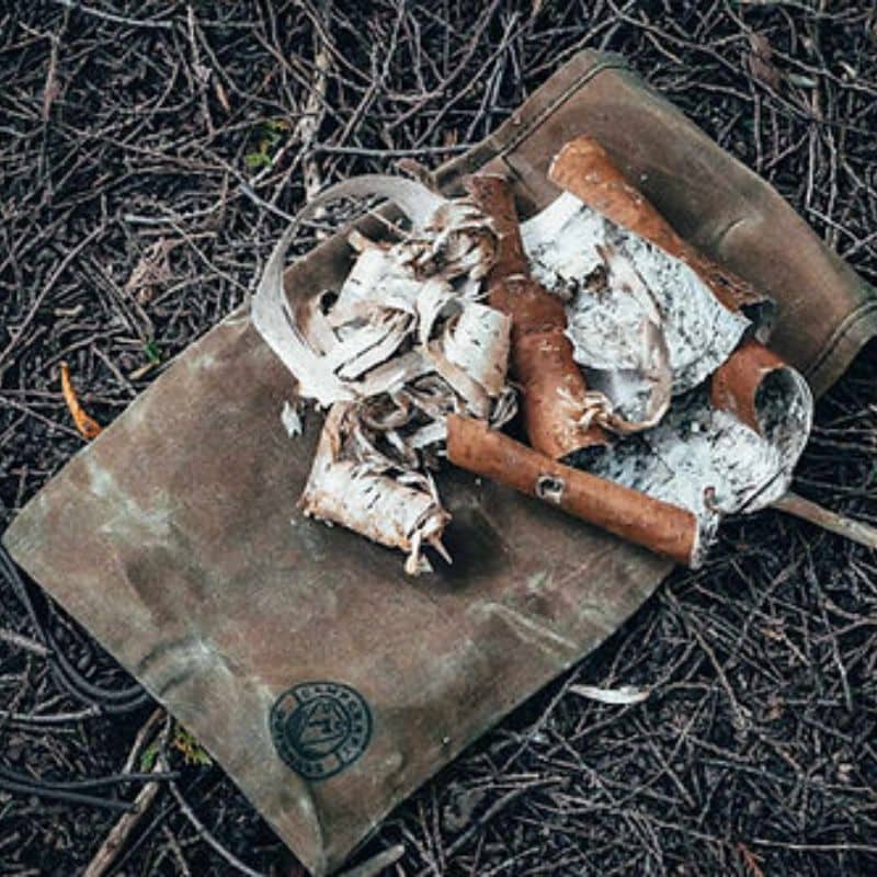 Campcraft Outdoors Waterproof Roll Top Tinder Bag - Fire Starter Storage for Camping, Hiking & Survival Gear - Compact & Durable Dry Sack for Outdoor Adventures