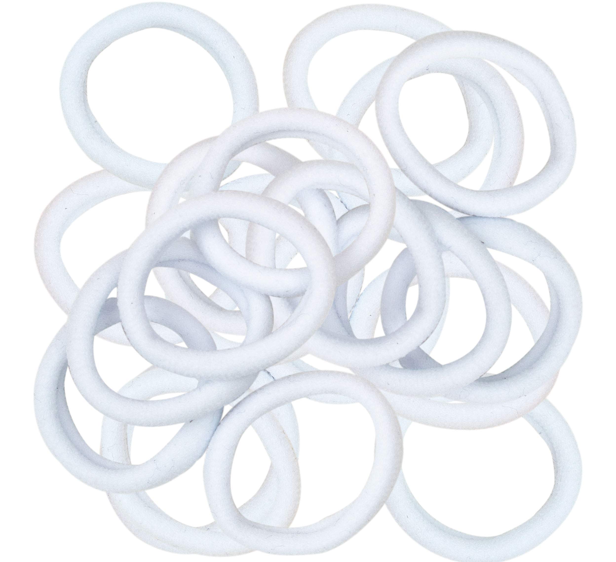Soft Stretchy Hair Ties for Women & Girls - 20 Pack Seamless Nylon Scrunchies for Ponytails, Gentle on Fine Hair - Perfect for Tie Dye Parties, School, Workouts & Everyday Use