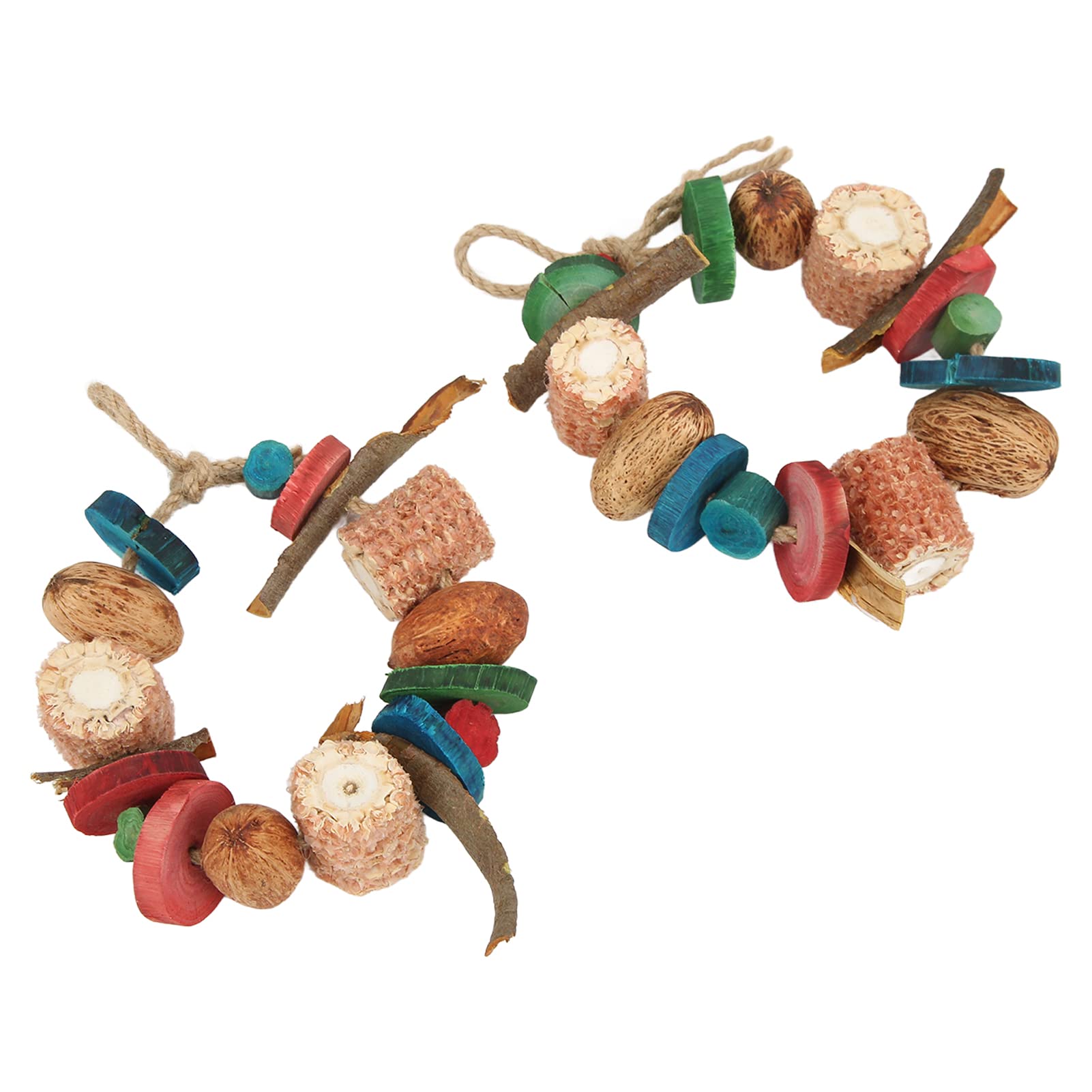 Bird Chewing Toy for Small & Medium Birds - Hanging Mental Stimulation & Biting Toy for Bird Cages | Perfect for Parakeets, Cockatiels & Conures (Type C)