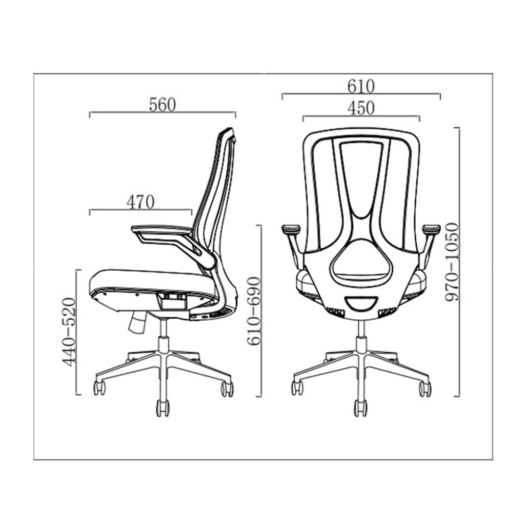 BEIIQIG Ergonomic Mesh Office Chair with Adjustable Armrests & 360° Swivel - Comfortable Computer Desk Chair for Home Office, Conference Room, and Gaming Use