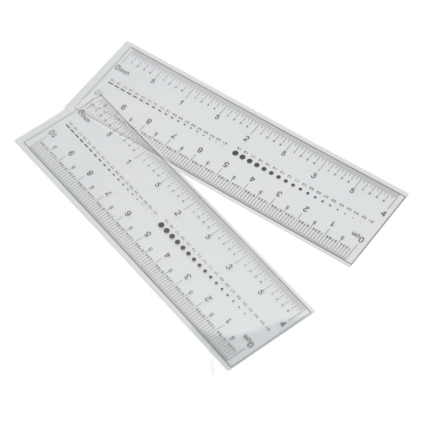 Professional Flexible Transparent False Nail Measuring Ruler - Accurate Nail Size Measurement Tool for DIY Manicures & Salon Nail Extensions
