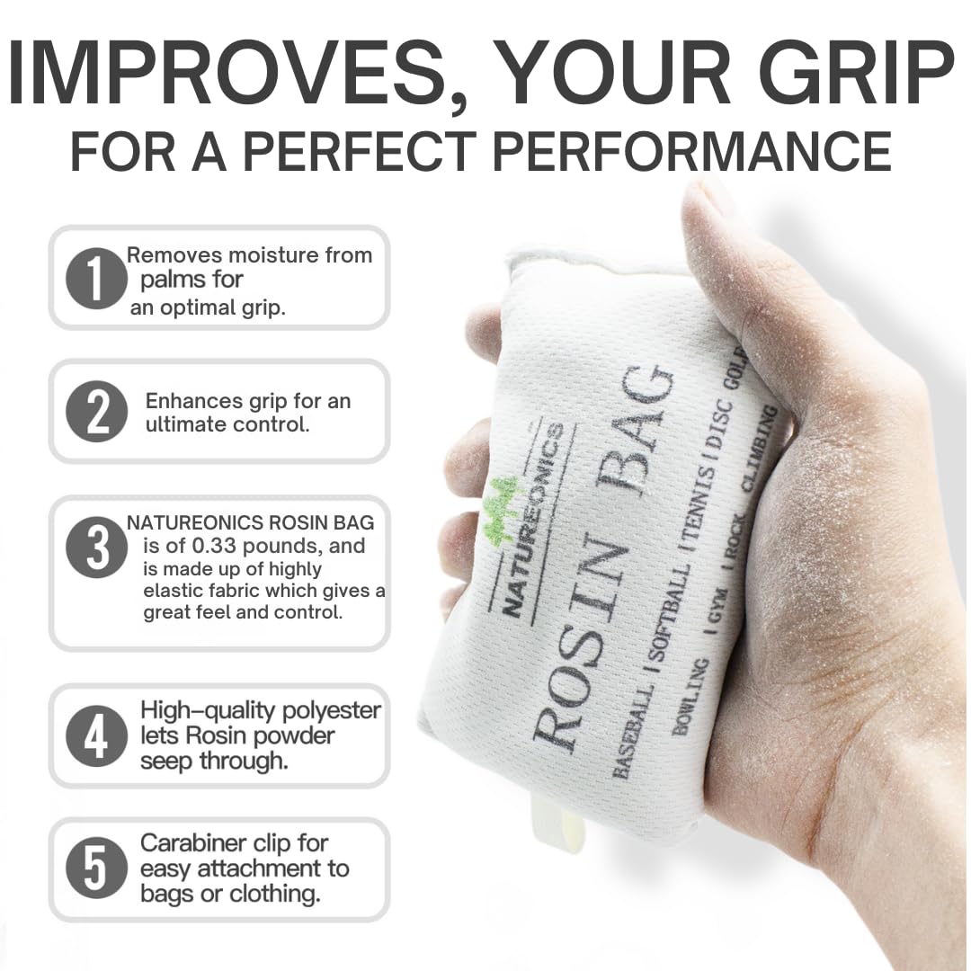 Premium Rosin Bag for Enhanced Grip - 5.3oz White Powder Bag (5.12