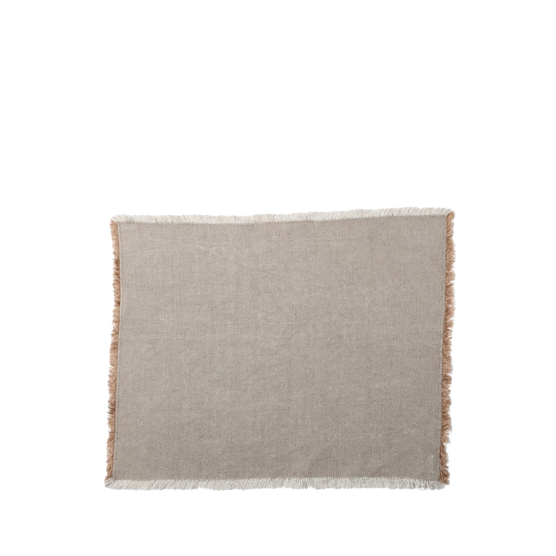 Premium Linen Hopsack Placemats Set of 2 - Isabella Beige Natural Fiber Table Mats for Dining, Kitchen Decor, and Elegant Dinner Parties