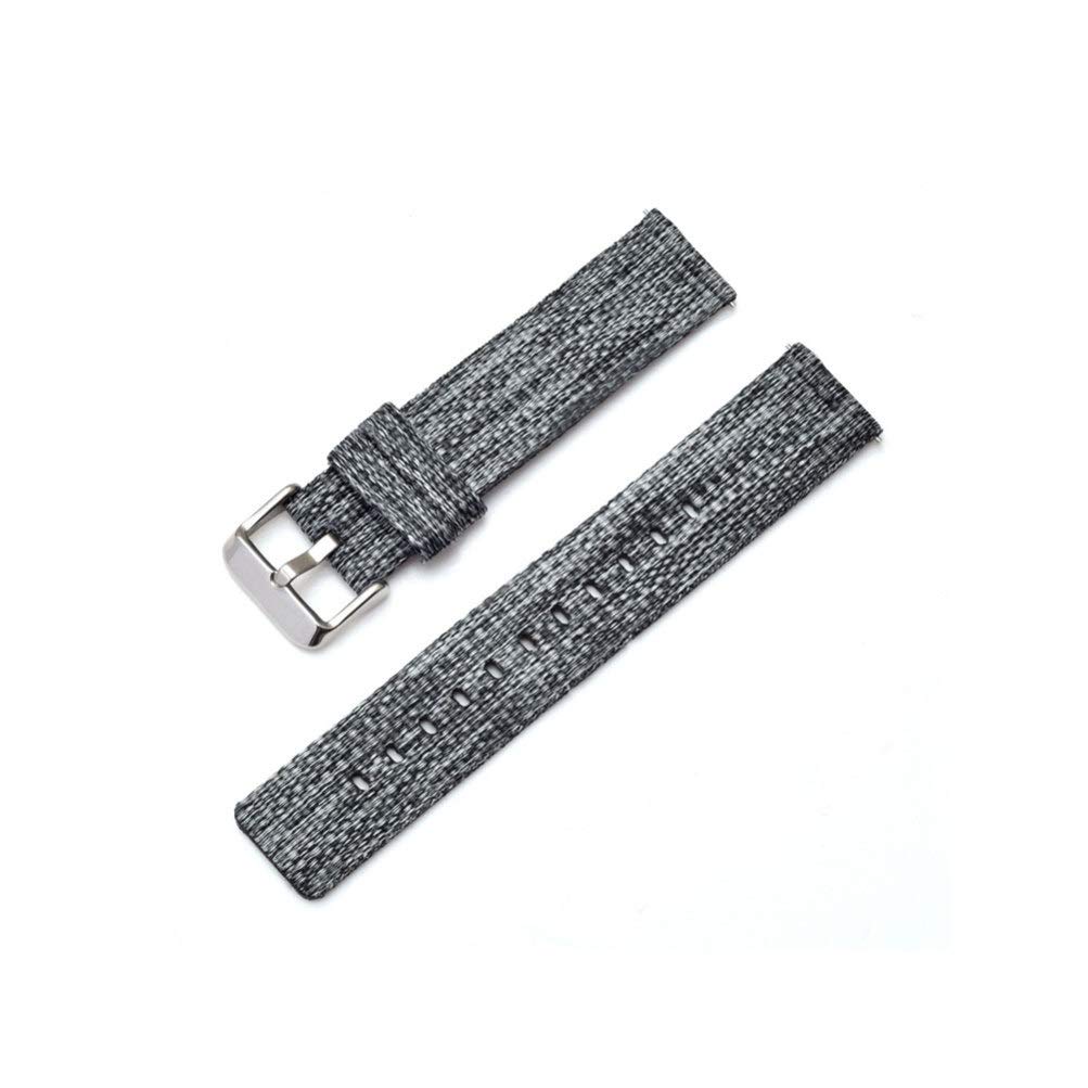 NICERIO 20MM Canvas Quick Release Replacement Watch Band for Samsung Galaxy Watch - Soft Durable Wrist Strap Compatible with Women's Smartwatch - Perfect for Workout, Running & Daily Wear