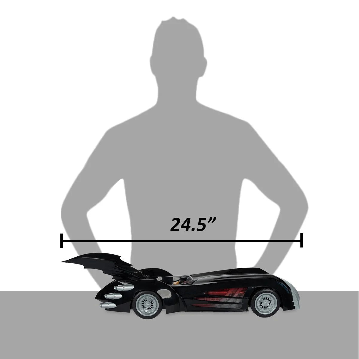 Batman & Robin DC Multiverse Batmobile with Lights & Sound - Collectible Action Figure Toy for Kids & Adults - Perfect for Play, Display & Superhero Fans