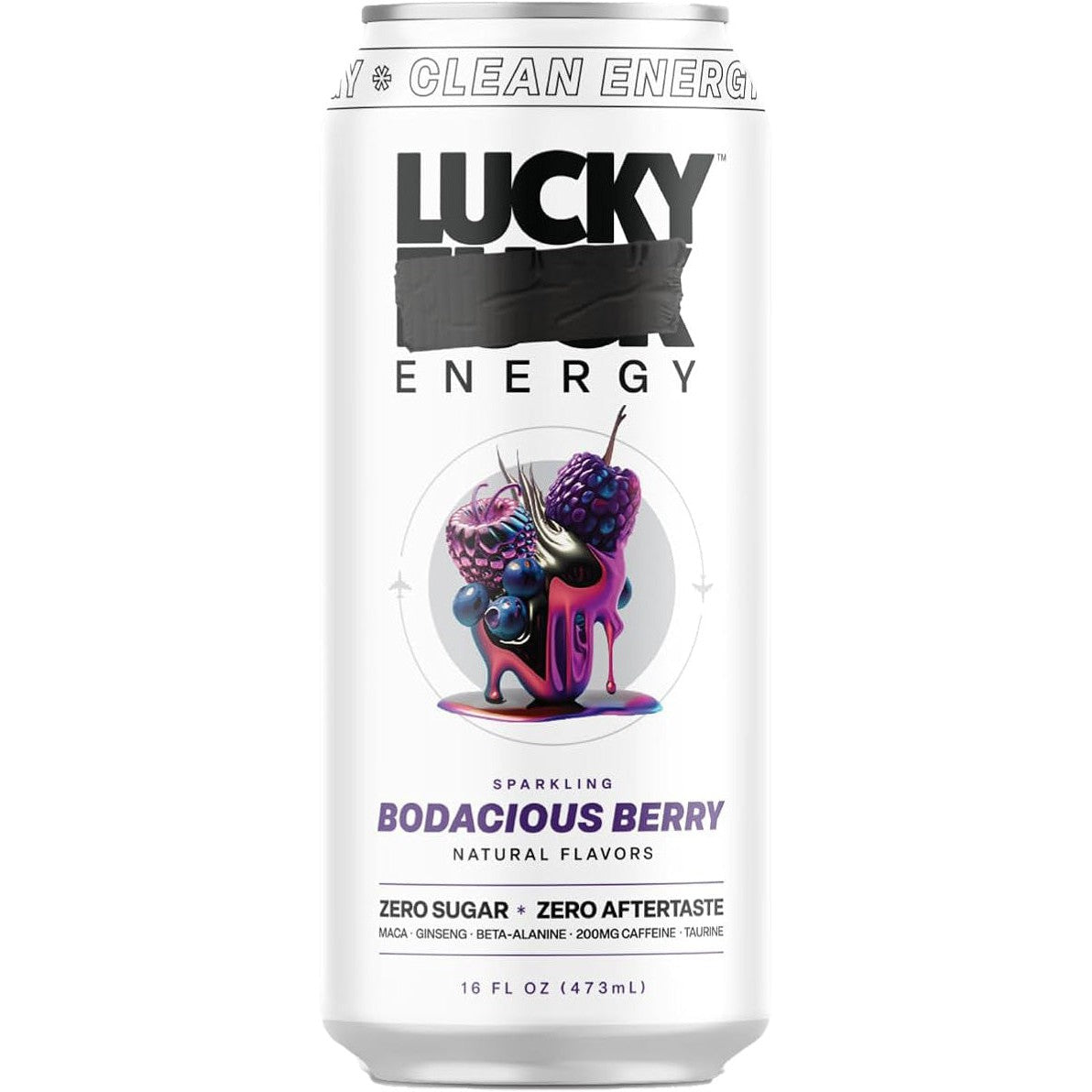 Lucky FCK Sparkling Energy Drink - Sugar Free, Low Calorie, Caffeine Boost | Perfect for Workouts, Gaming & Late-Night Study Sessions