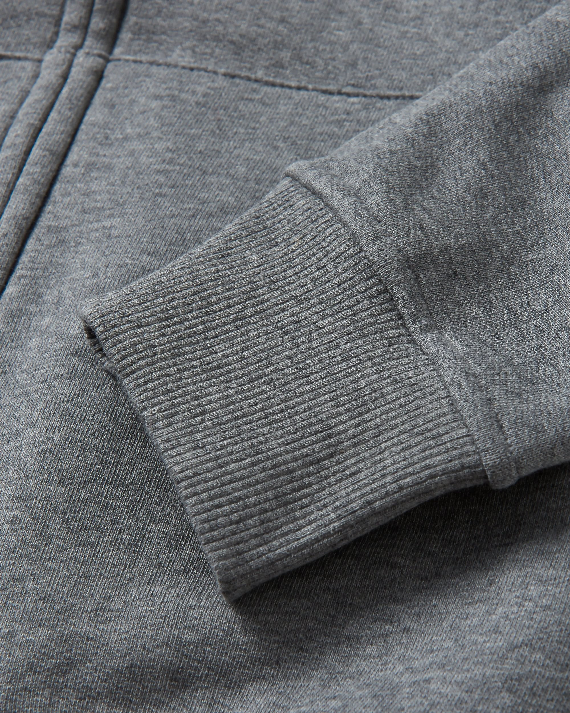Heritage Full Zip Recycled Cotton Hoodie for Men & Women - Eco-Friendly Dark Gray Marl Pullover | Casual Wear, Outdoor Activities, Gym & Lounge