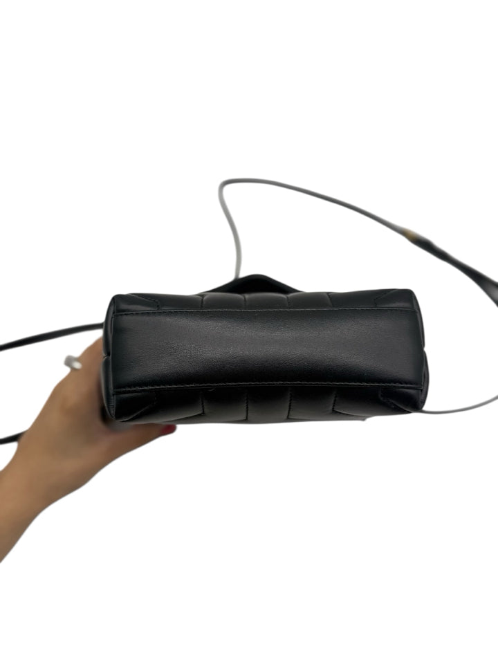YSL Toy Loulou Small Leather Crossbody Bag for Women - Luxury Designer Shoulder Purse with Chain Strap, Perfect for Date Night, Parties & Everyday Use