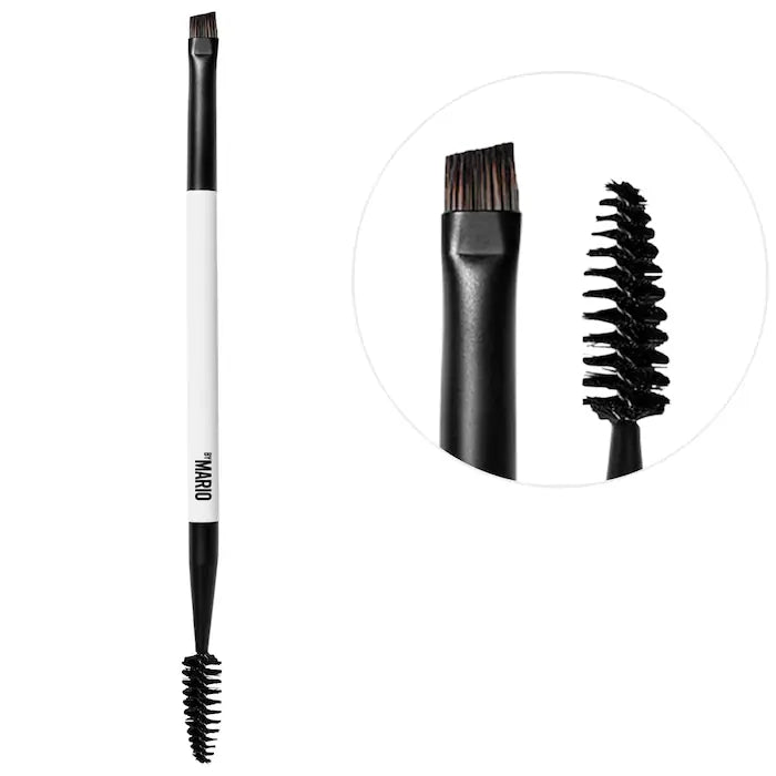 Dual-Ended Eyebrow Brush E7 by MAKEUP BY MARIO - Perfect for Precise Brows & Smokey Eye Makeup