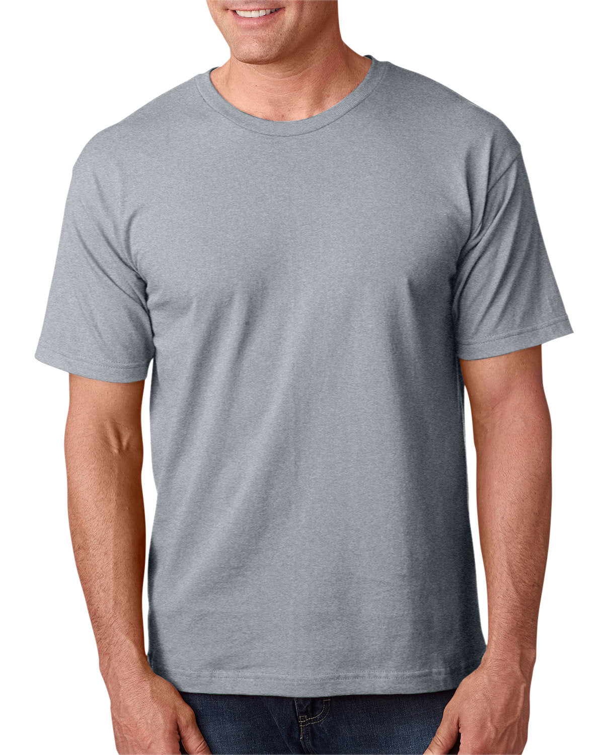Bayside BA5040 Men's 100% Cotton T-Shirt - Soft 5.4 oz Crewneck Tee for Casual Wear, Gym & Everyday Comfort