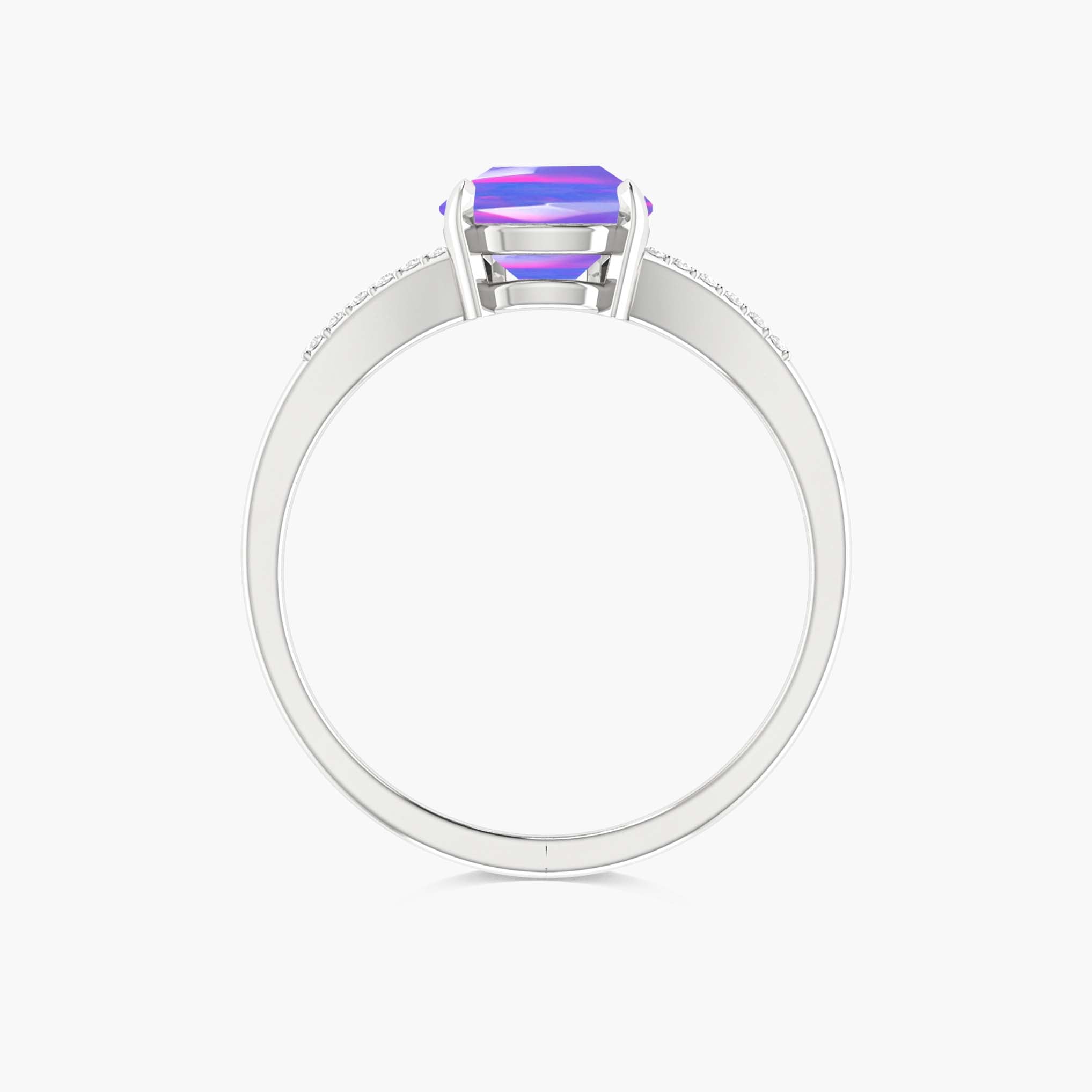 Natural Black Fire Opal Wedding & Engagement Ring for Women – Elegant Gemstone Jewelry for Brides, Anniversaries & Special Occasions