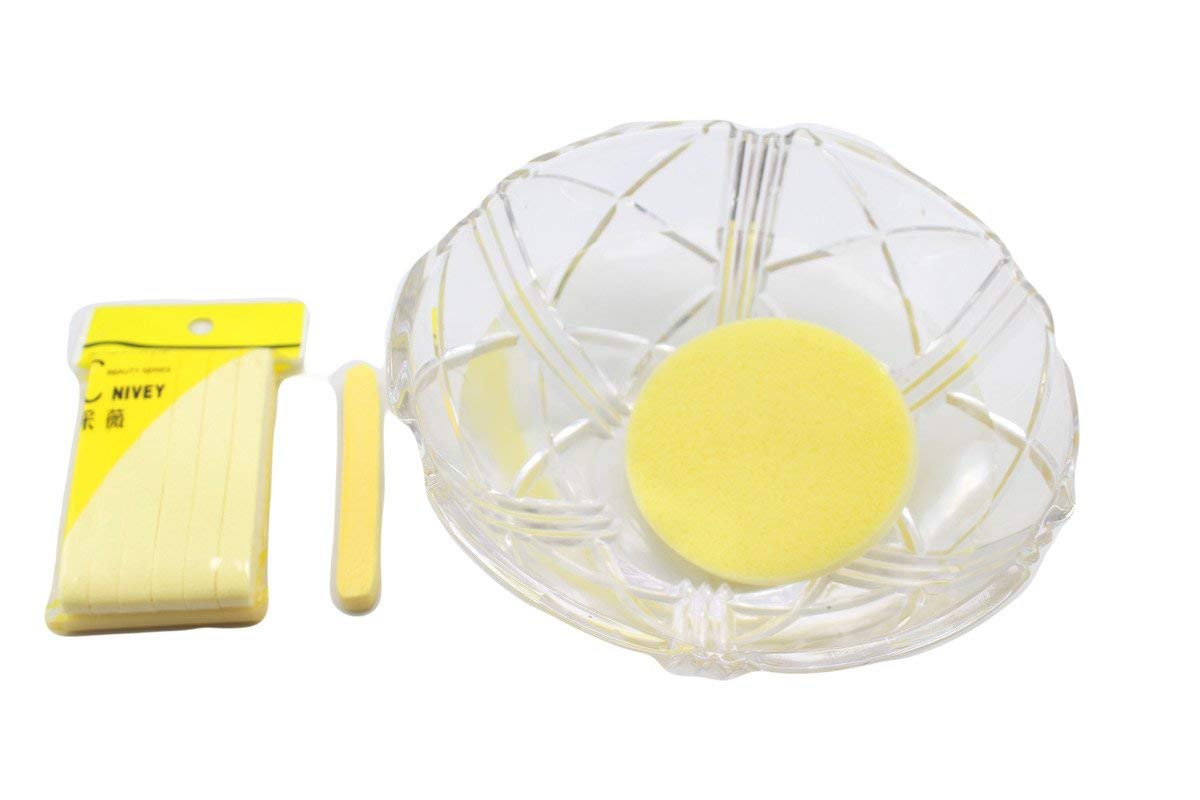 12pcs Magic Face Cleansing Sponge for Ear Lobe & Skin Care - Gentle Exfoliating Puff for Makeup Removal & Deep Cleansing | Perfect for Daily Skincare, Travel & Beauty Routine
