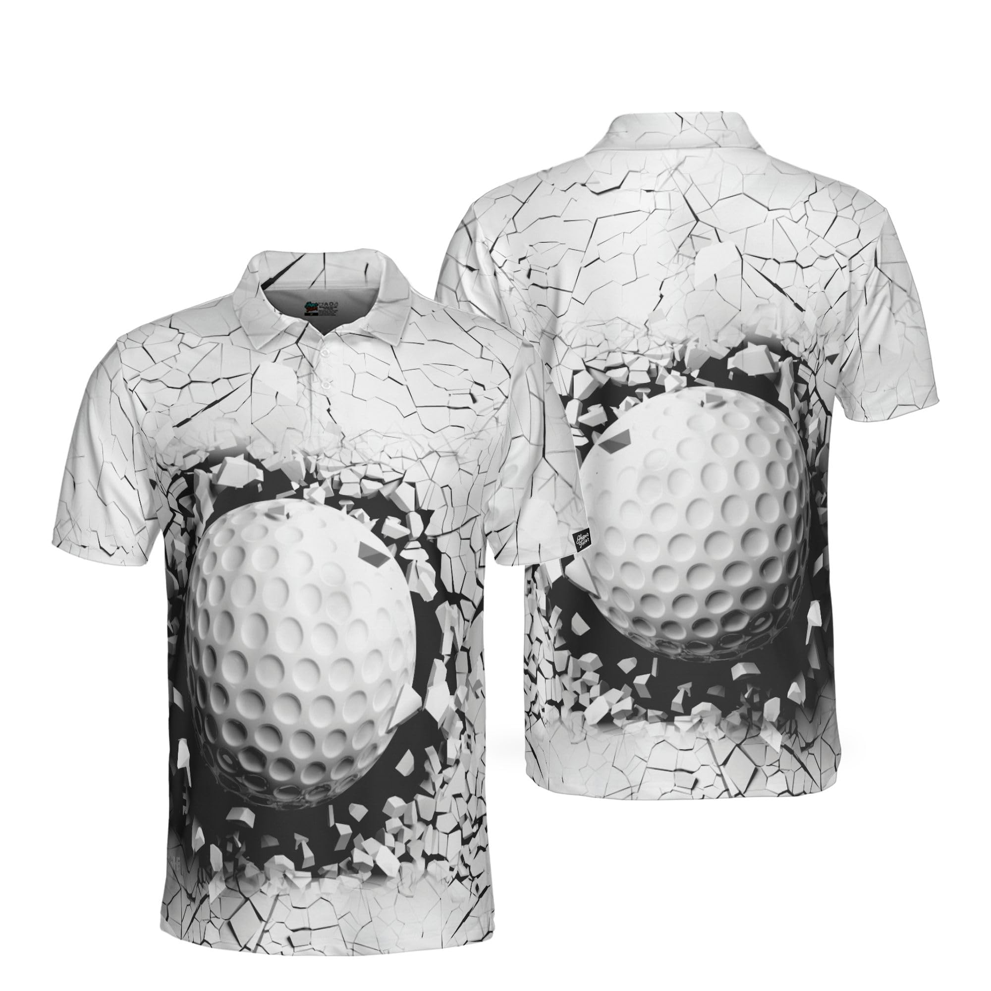 HYPERFAVOR Men's Smart Golf Polo Shirts - Breathable Short Sleeve Performance Shirt for Golfing - Perfect for Golf Course, Driving Range & Casual Wear