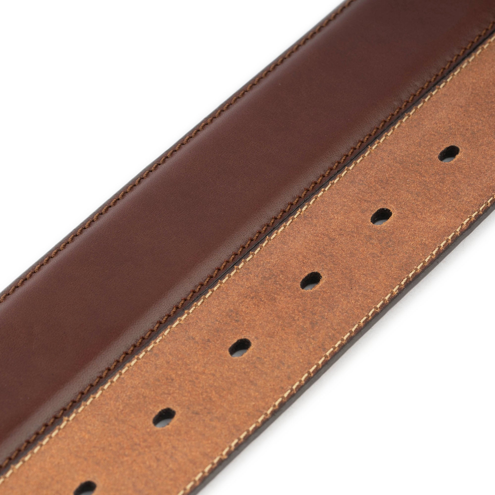 Genuine Brown Leather Replacement Belt Strap for Dunhill Buckles - Classic Dress & Casual Wear Accessory for Men