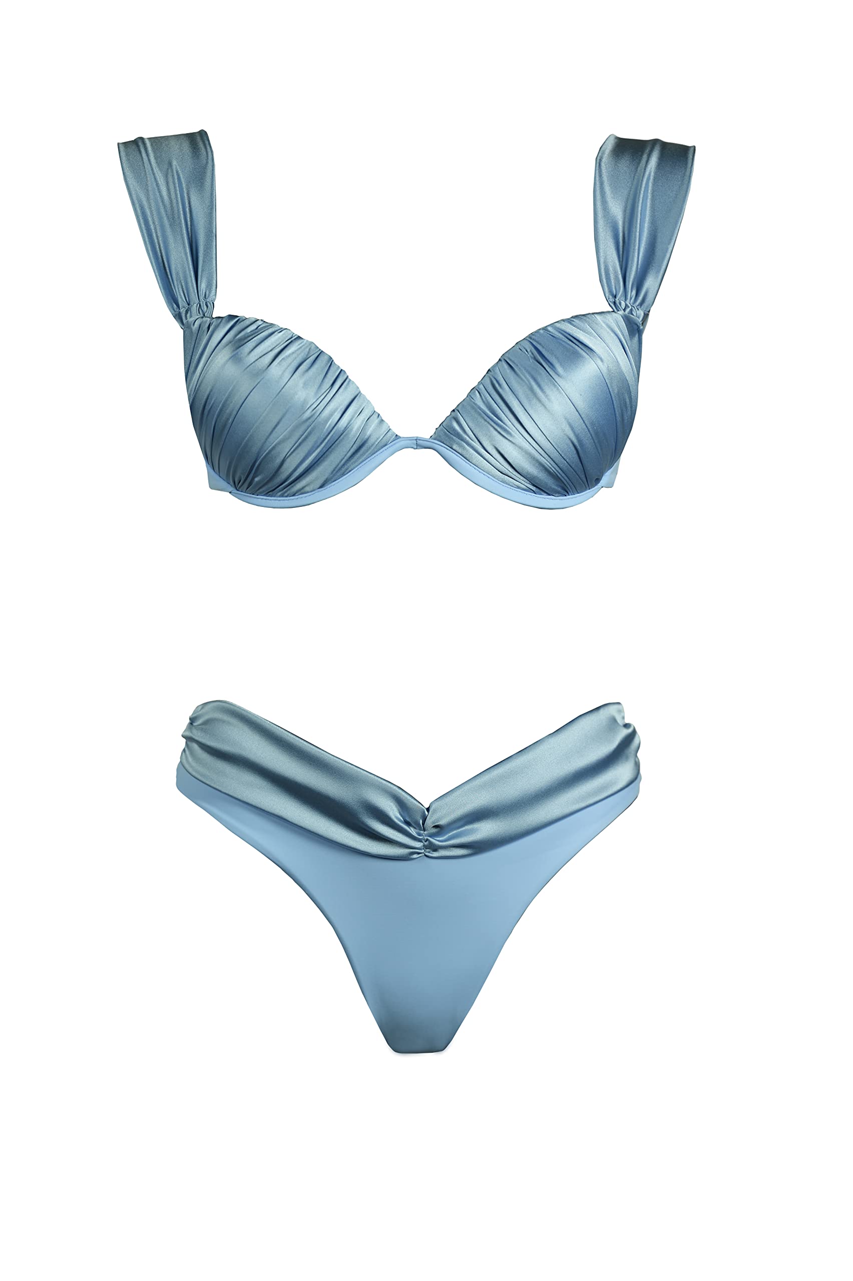 LE CHIAPPETTE Silk Bikini Set - Women's Luxury Swimwear for Beach & Pool - Perfect for Summer Vacations, Resorts, and Tropical Getaways