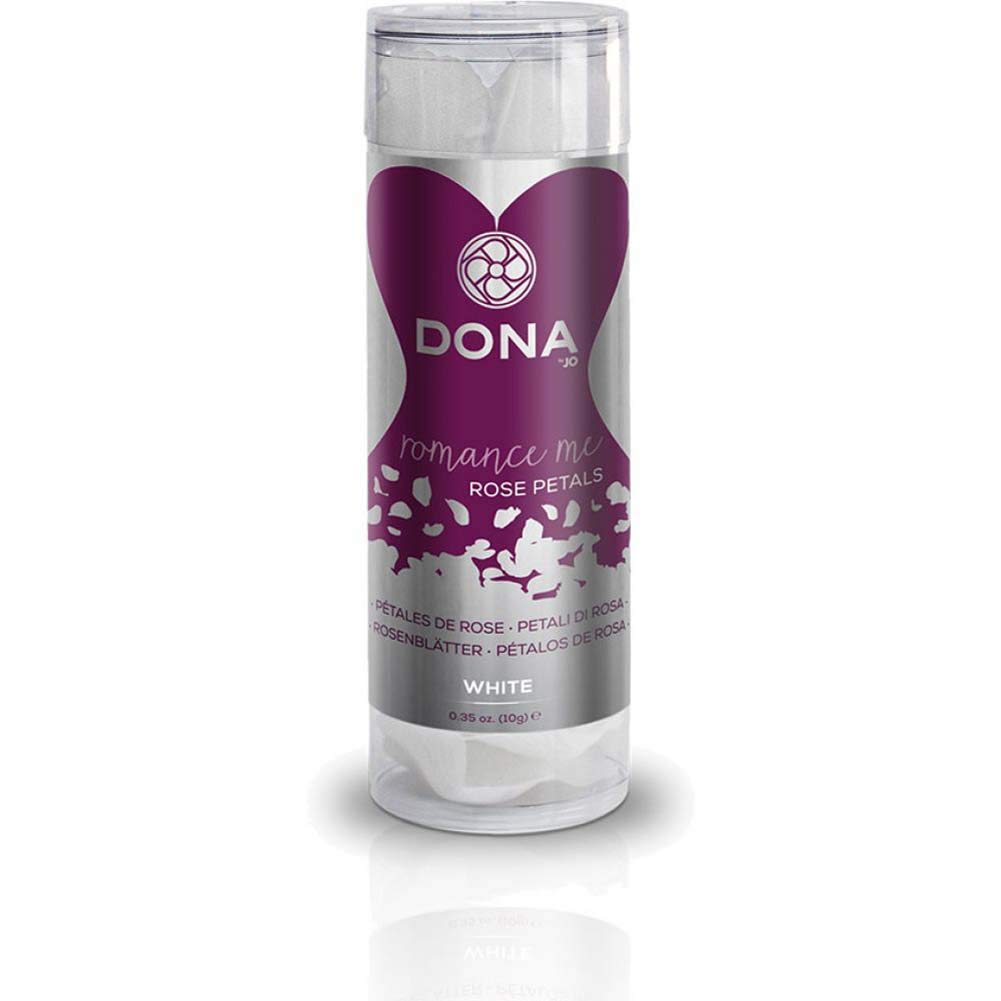 System Jo Dona Rose Petals White - 100% Natural Rose Petals for Wedding Decorations, Romantic Proposals, Spa Treatments & Aromatherapy