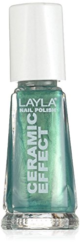 Layla Ceramic Effect 72 Green Illusion Nail Polish - Long Lasting Chip Resistant Gel Nail Lacquer for Salon Quality Manicures at Home | Perfect for Weddings, Parties & Special Occasions