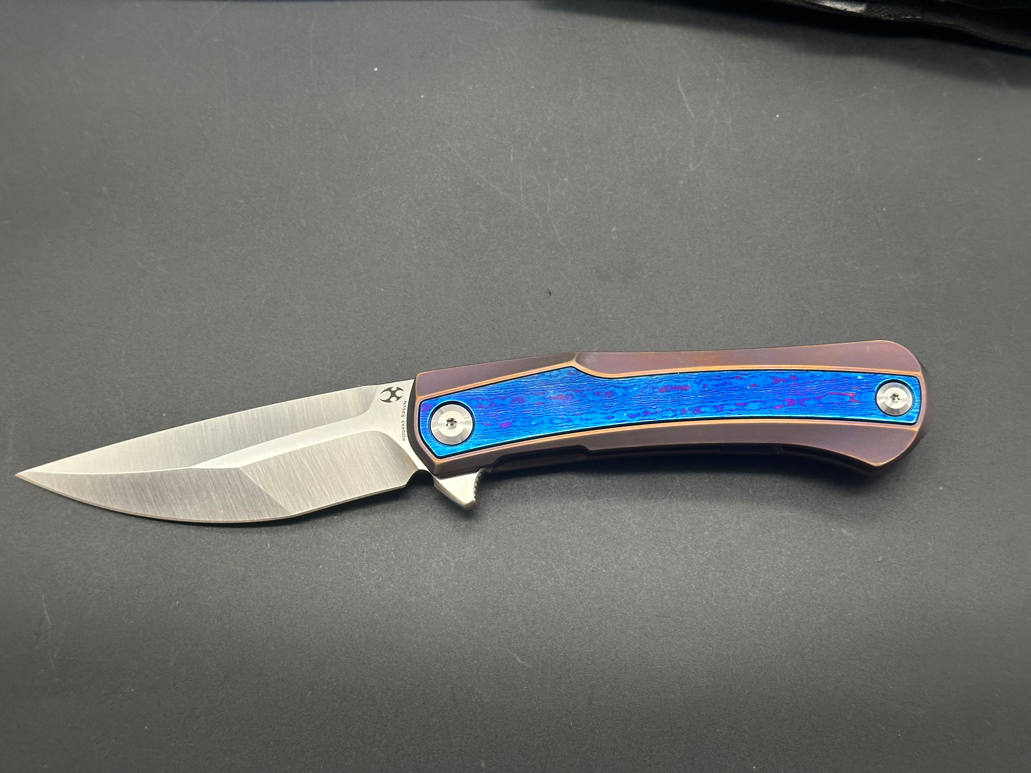 Premium Kansept Kratos Frame Lock Folding Knife - 3.75