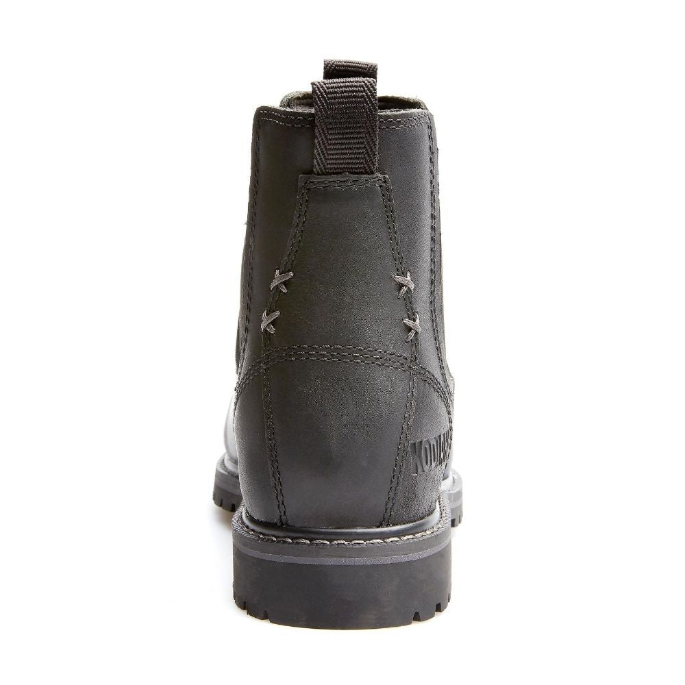 Kodiak Bralorne Chelsea Women's Composite Toe Pull On Work Boots - Slip Resistant, Comfortable & Lightweight for Construction, Warehouse & Outdoor Work (Black, KD0A4TDFBLK)