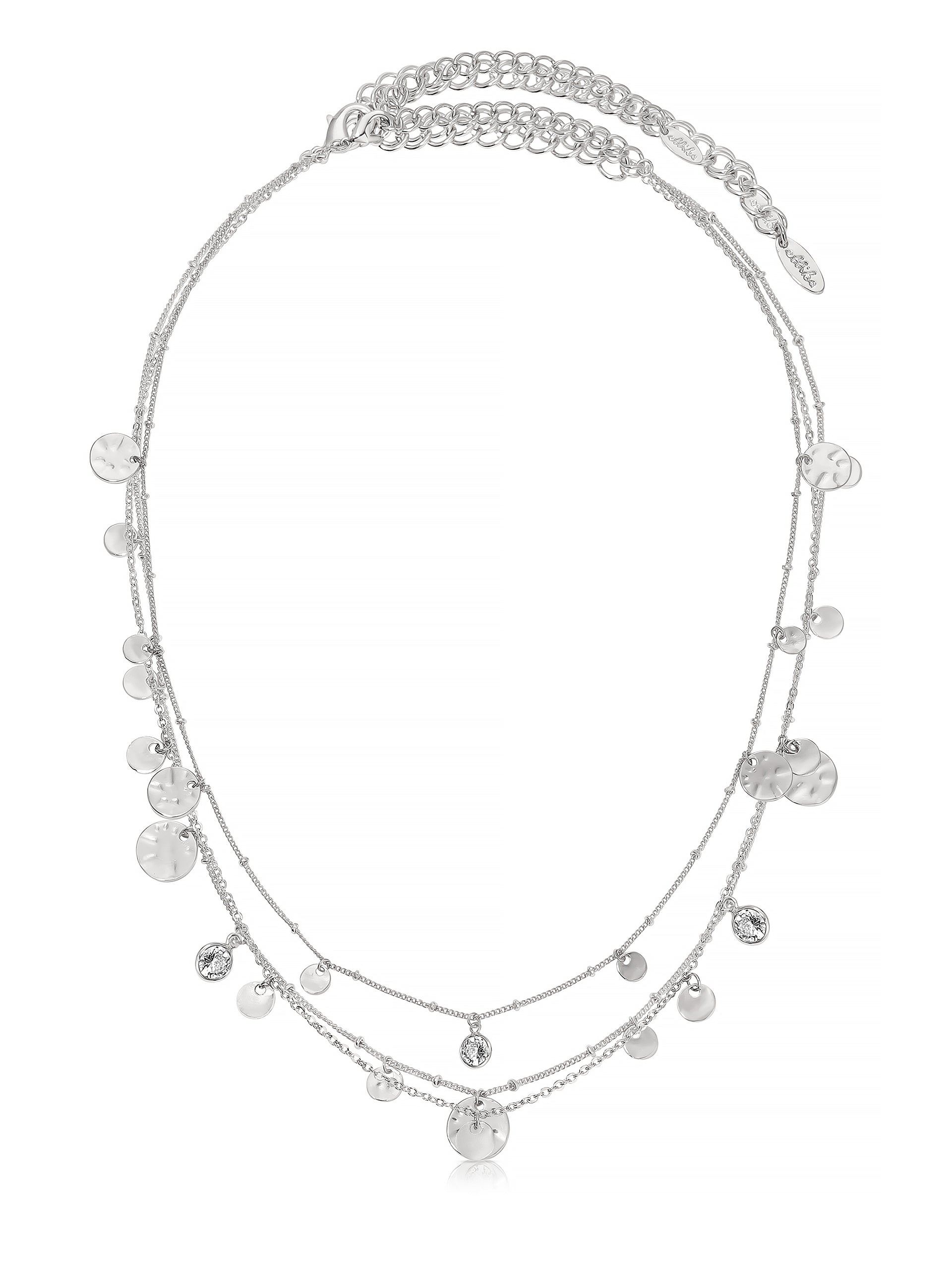 Layered Crystal Necklace Set for Women - Elegant Multi-Layer Pendant Necklace Jewelry Gift for Her | Perfect for Parties, Weddings & Everyday Wear