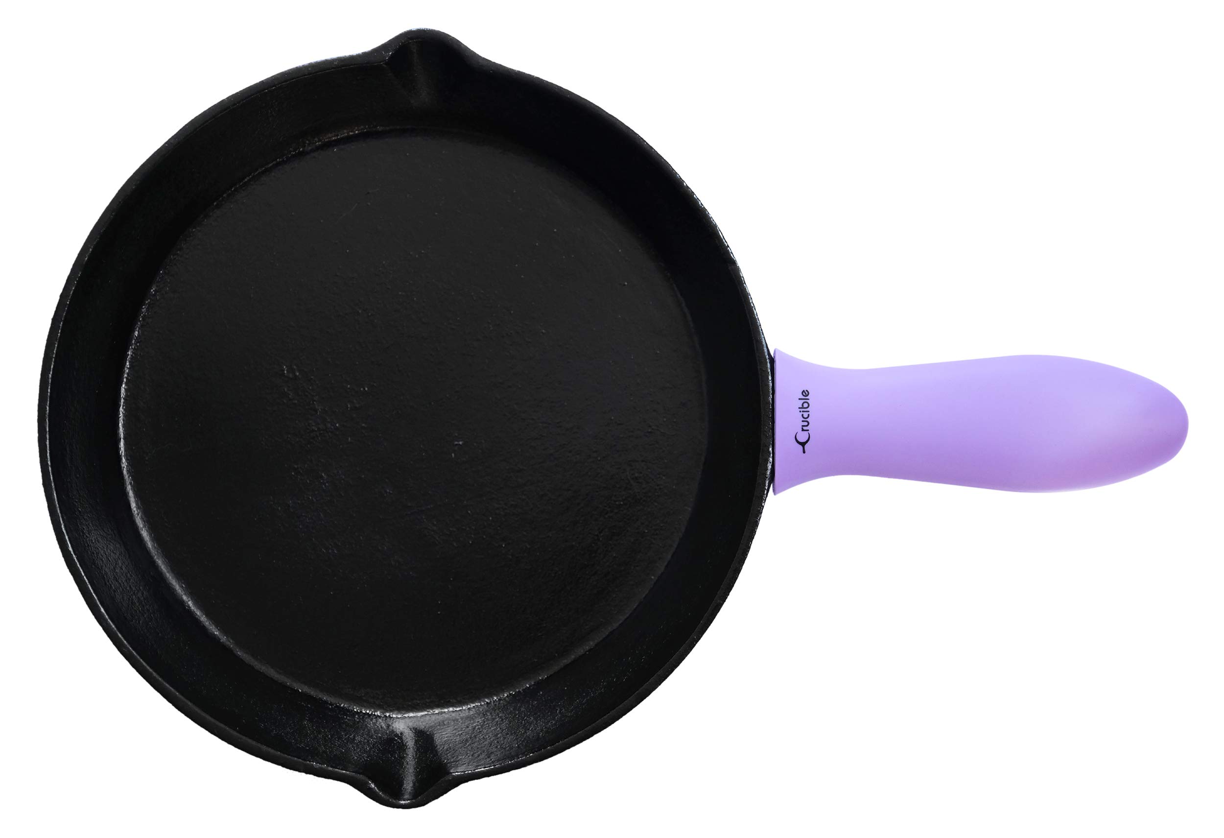 Heat-Resistant Silicone Handle Holders for Pots and Pans - Large Purple Kitchen Grips for Cooking, Baking, and Serving - Safe & Durable Oven Mitt Alternative