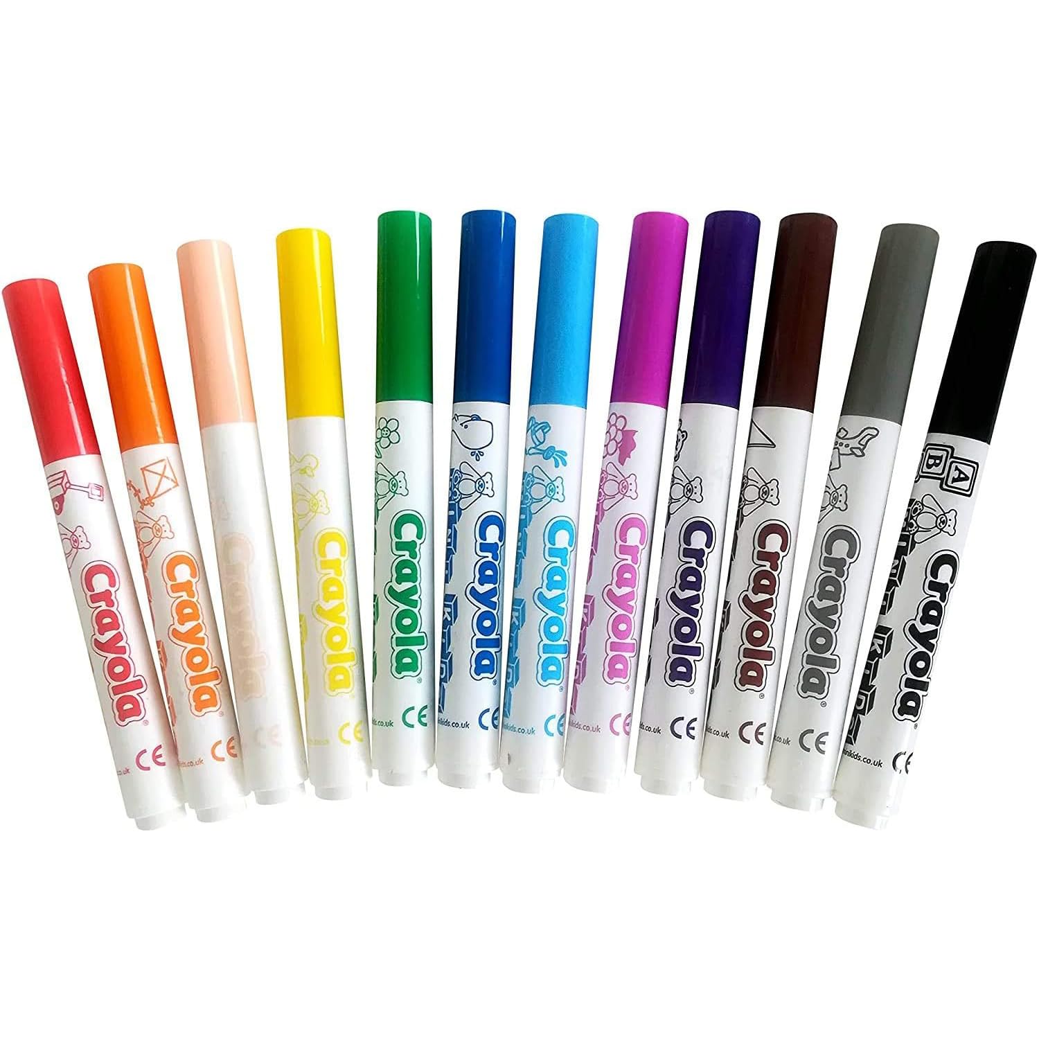 CRAYOLA 8 Mini Kids Washable Markers - Non-Toxic Art Supplies for Toddlers & Children - Perfect for School, Home, and Travel Activities