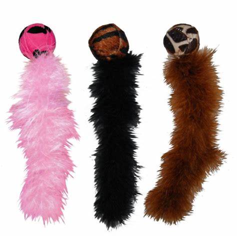 Interactive Wild Tails Cat Toy - Colorful Feather Wand for Indoor Play & Exercise - Perfect for Kittens & Adult Cats to Chase, Pounce & Stay Active