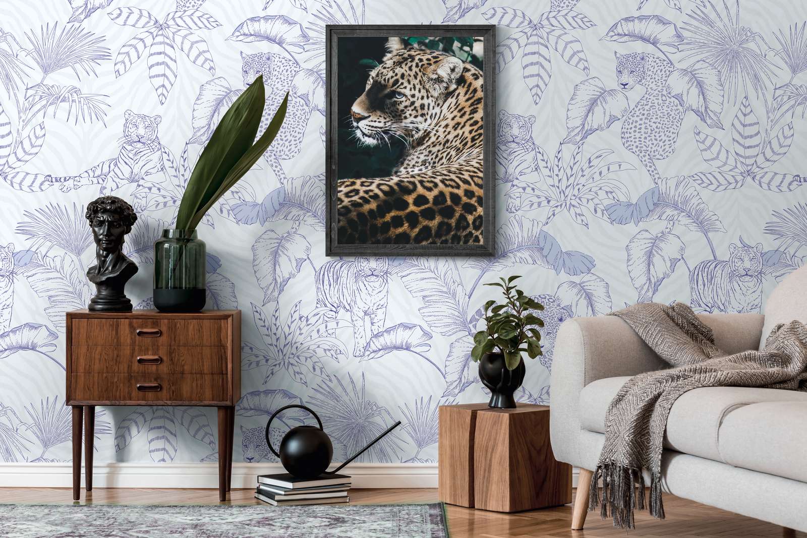 The Wall 2 Jungle Animals Wall Decals - Tropical Wildlife Nursery Stickers for Kids Room Decor & Jungle Theme Party Supplies