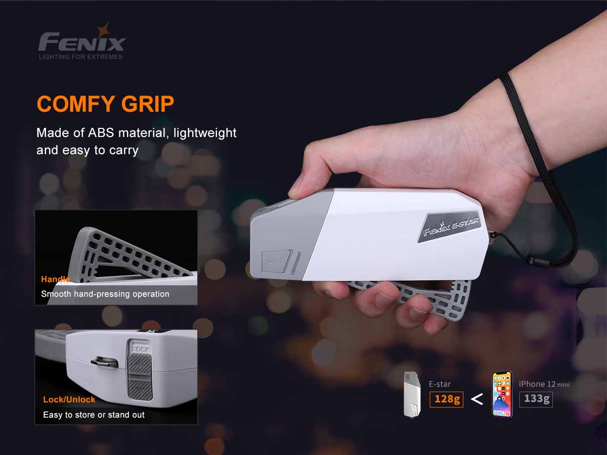 Fenix E STAR Emergency Flashlight - High-Powered LED Survival Light for Outdoor, Camping, Hiking & Emergency Preparedness