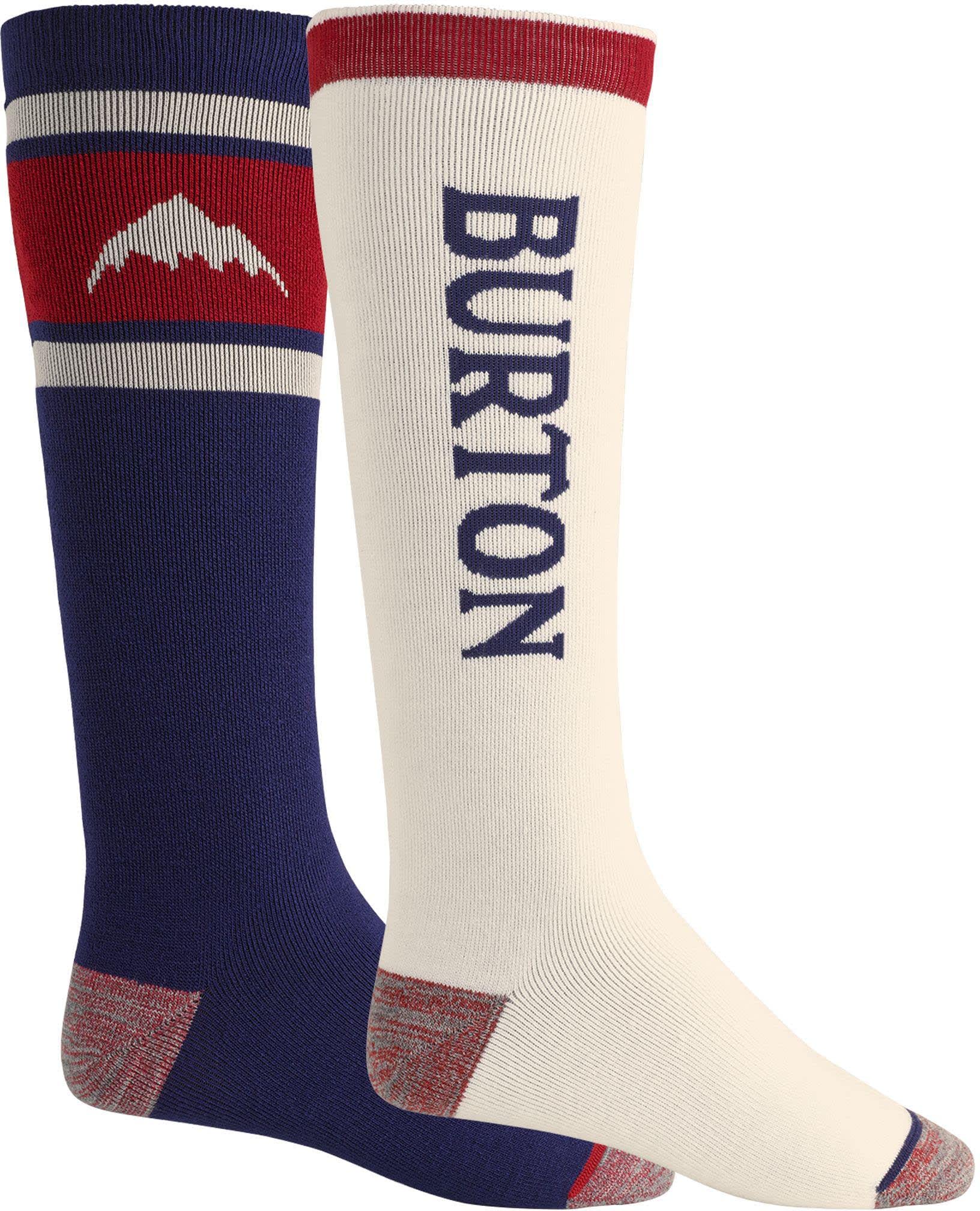Burton Men's Weekend 2-Pack Midweight Crew Socks - Soft Hiking & Everyday Wear for Outdoor Adventures & Casual Comfort