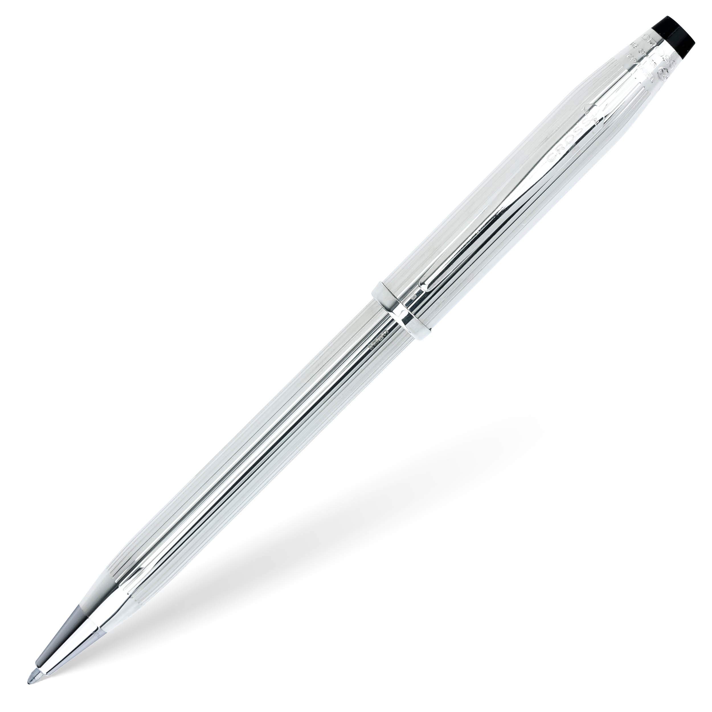 Cross Century II Refillable Ballpoint Pen - Medium Point Luxury Writing Instrument with Sterling Silver Hallmark & Gift Box - Perfect for Business, Gifting & Collectors