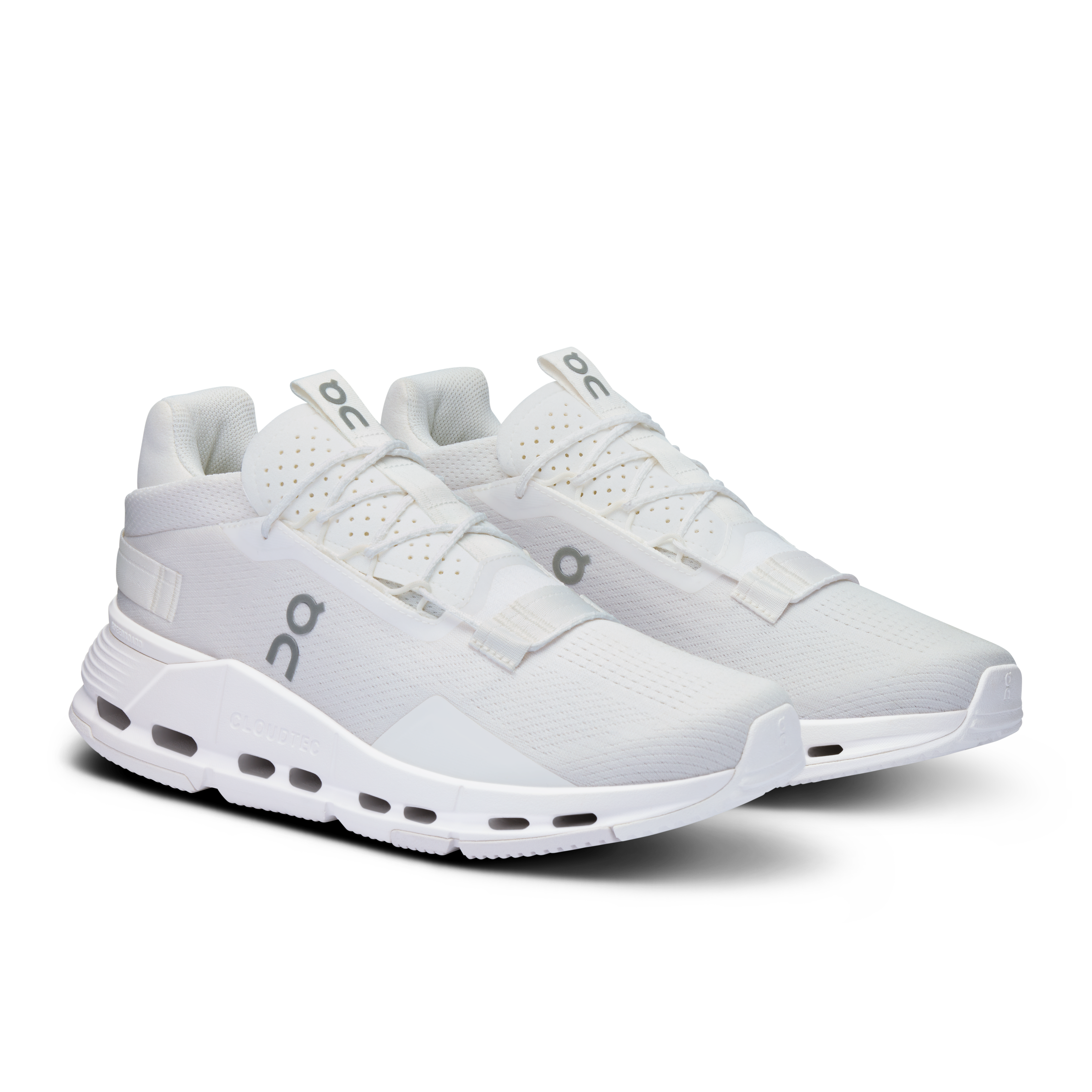 On Running Men's Cloudnova 2 Running Shoes - All White | Lightweight & Cushioned for Road Running, Jogging & Gym Workouts