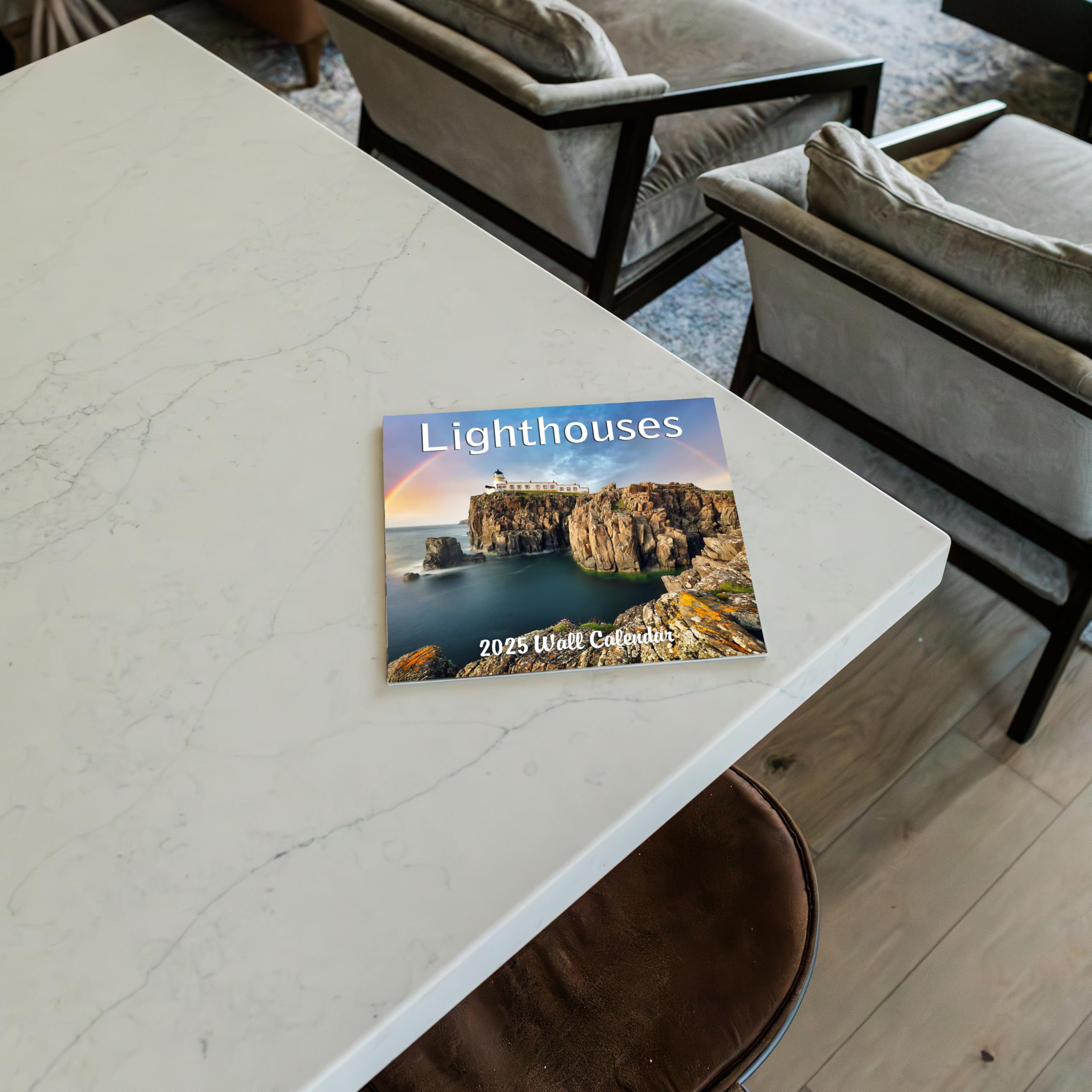 2025 Lighthouses Monthly Wall Calendar - 12