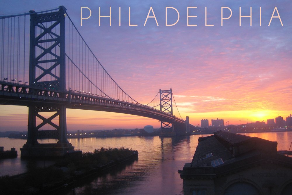 Philadelphia Ben Franklin Bridge Metal Wall Art - 16x24 Gallery Quality Aluminum Decor for Home & Office | Vintage Cityscape Print, Modern Wall Decor for Living Room, Bedroom, Office