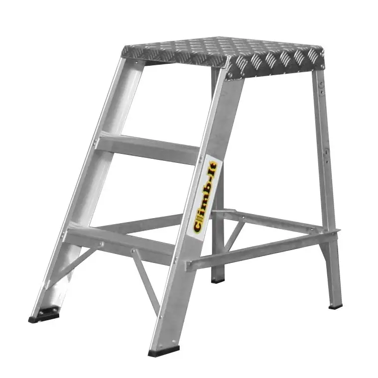 Climb It Aluminum Library Steps - Lightweight & Durable Bookcase Ladder for Home, Office & School Use
