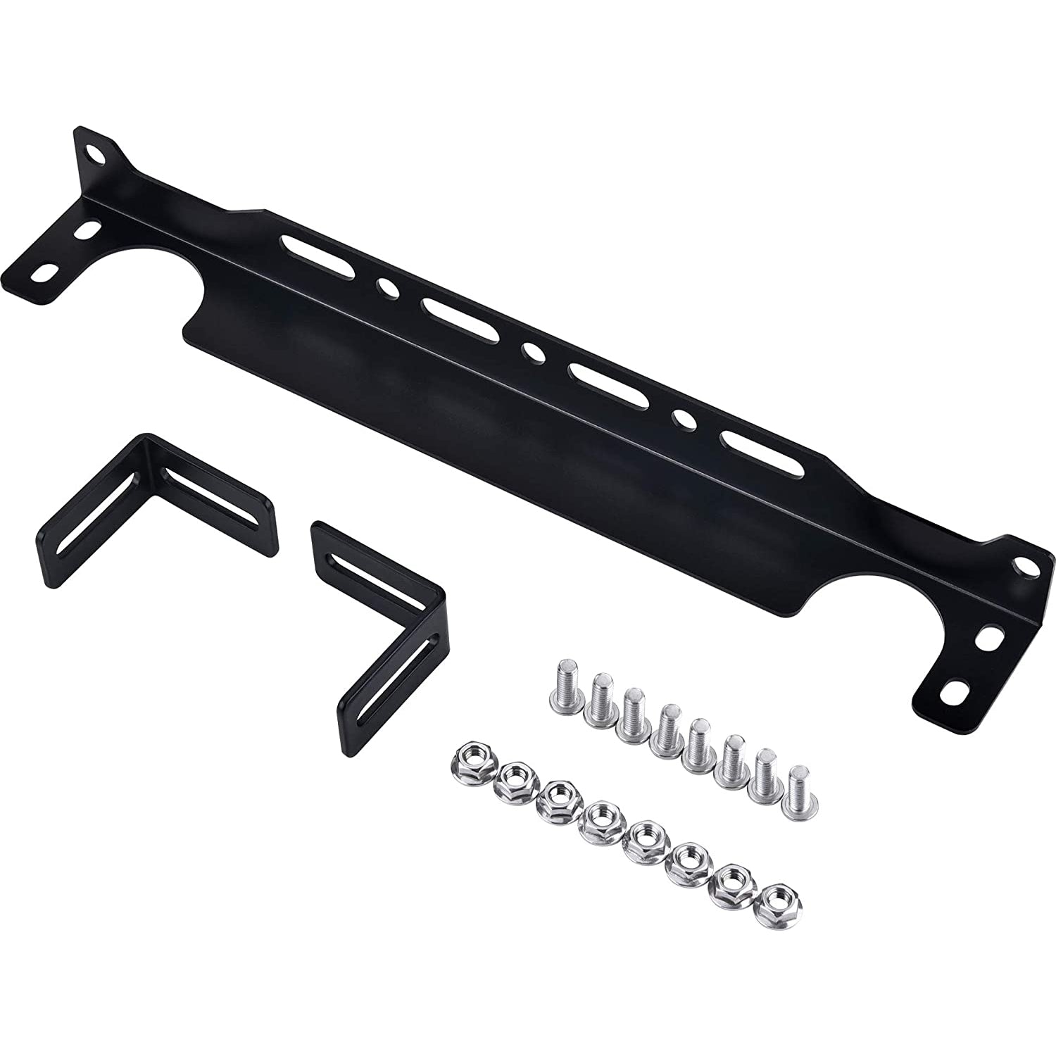 High-Performance Engine Transmission Oil Cooler Bolt-On Mounting Bracket Kit - Easy Installation for Cars, Trucks & SUVs - Perfect for Off-Roading & Towing Applications