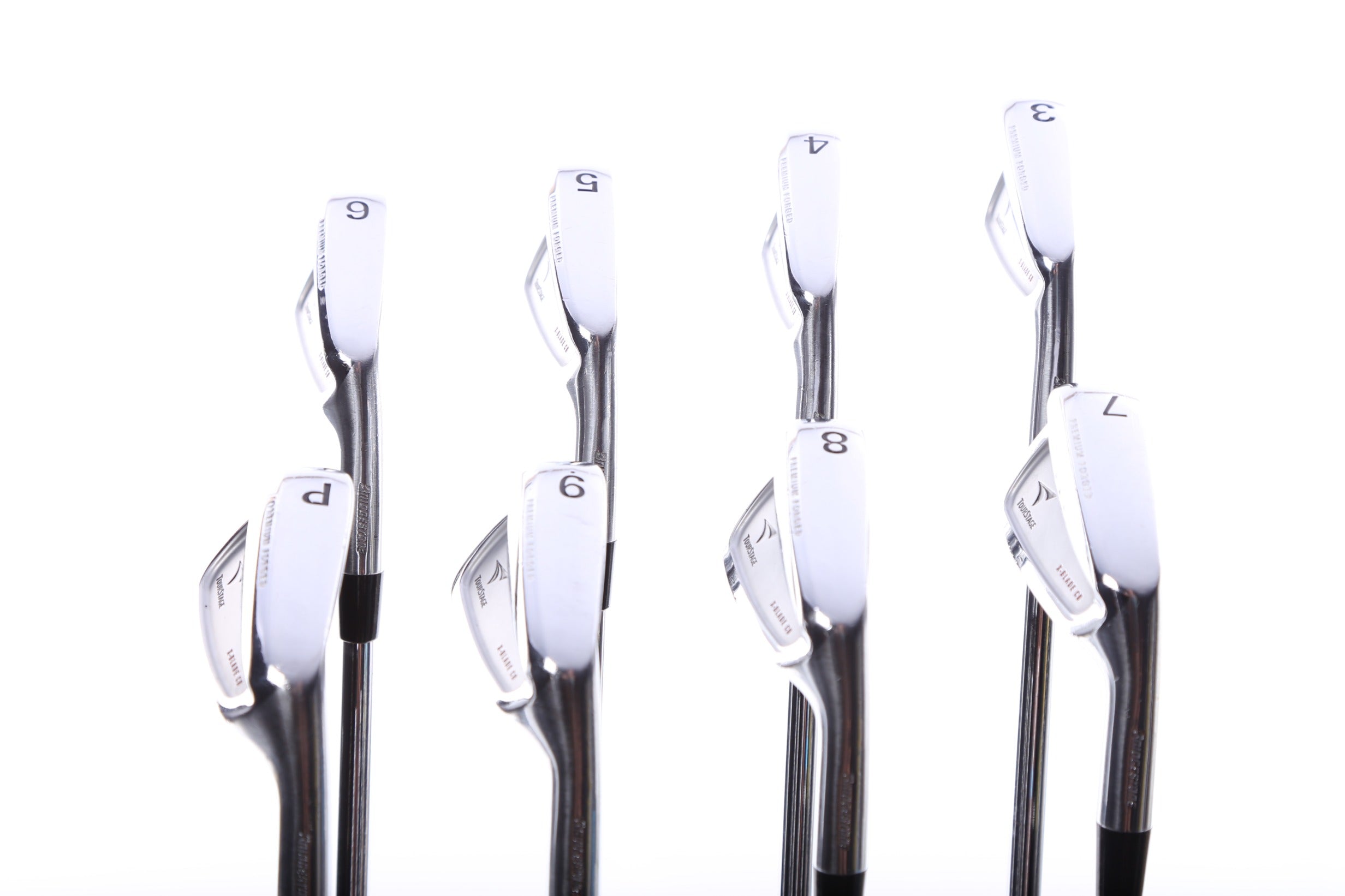 Premium Used Bridgestone Tour Stage X Blade CB Iron Set - Right Handed 3-PW Stiff Flex Golf Clubs for Low Handicap Players | Perfect for Tournament Play & Driving Range Practice
