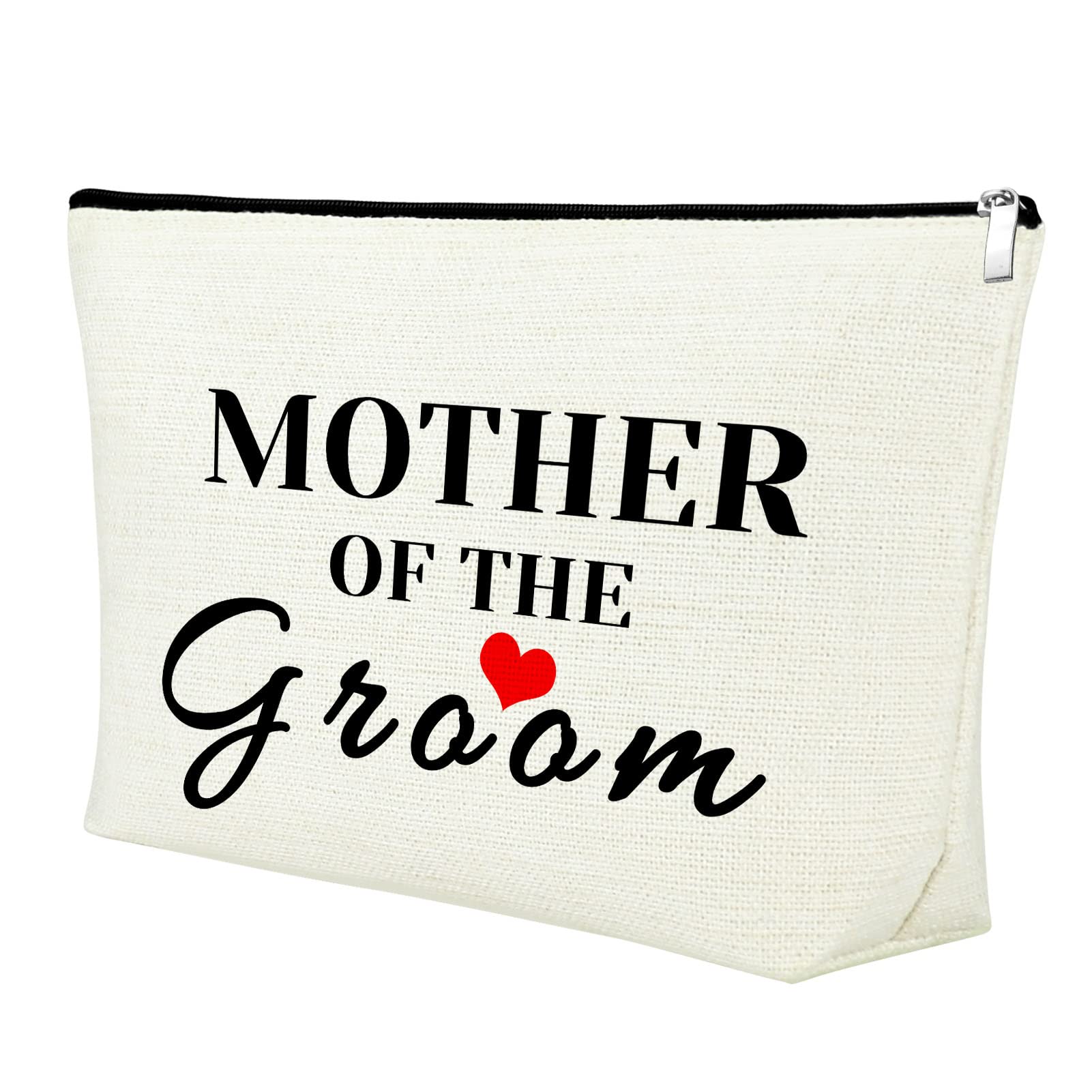 Elegant Cosmetic Bag for Mother of the Groom - Wedding Gift from Son/Daughter, Birthday & Mother's Day Present for Mom/Mother-in-Law - Travel Makeup Pouch for Bridal Shower, Christmas & Special Occasions