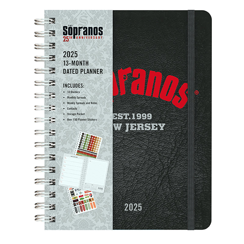 The Sopranos 2025 Weekly Planner - 13 Month Calendar with Quotes | Perfect for TV Show Fans, Office & School Organization, Gift Idea