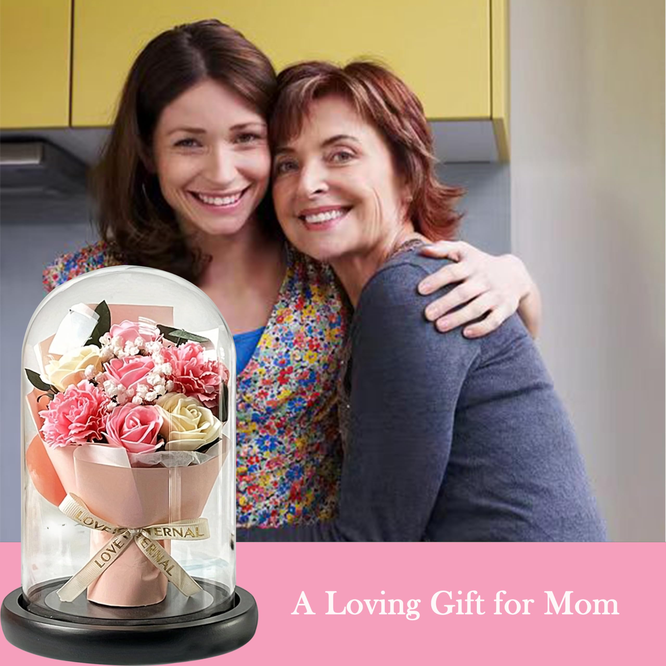 Beautiful Pink Carnation Roses - Perfect Mother's Day, Valentine's Day & Birthday Gift for Her - Romantic Floral Present for Mom, Wife, Girlfriend - Ideal for Anniversaries, Home Decor & Special Occasions