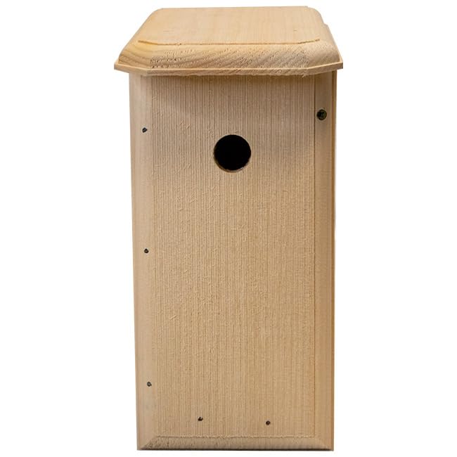 Premium Wooden Wren Bird House - Natural Cedar Birdhouse for Outdoor Garden, Backyard & Patio - Perfect for Attracting Wild Birds & Enhancing Your Garden Decor