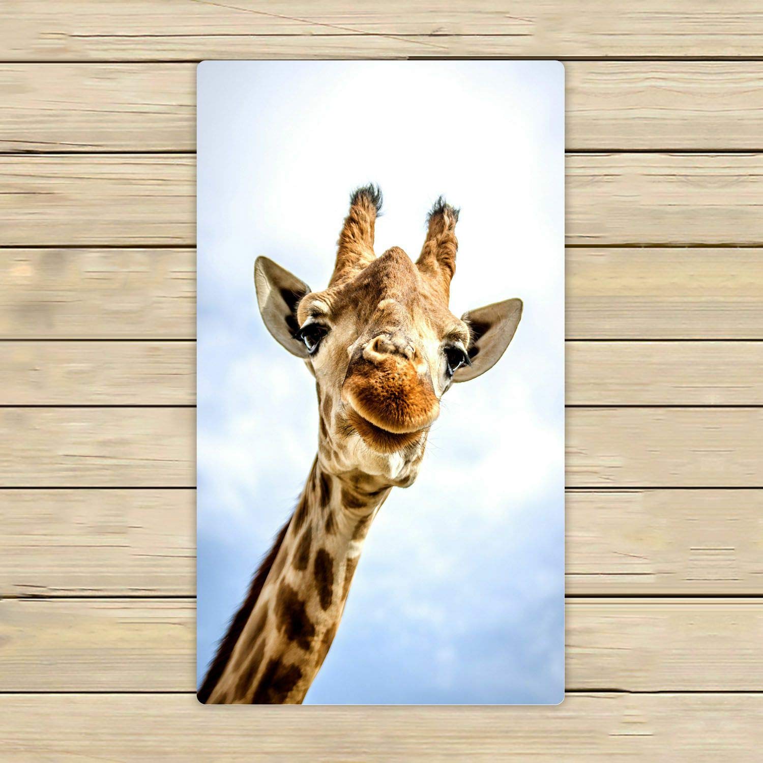 ABPHQTO Smiling Giraffe Print Towel - 16x28 Inch Soft Absorbent Bath, Beach, Pool & Travel Towel - Perfect for Spa, Gym and Outdoor Activities