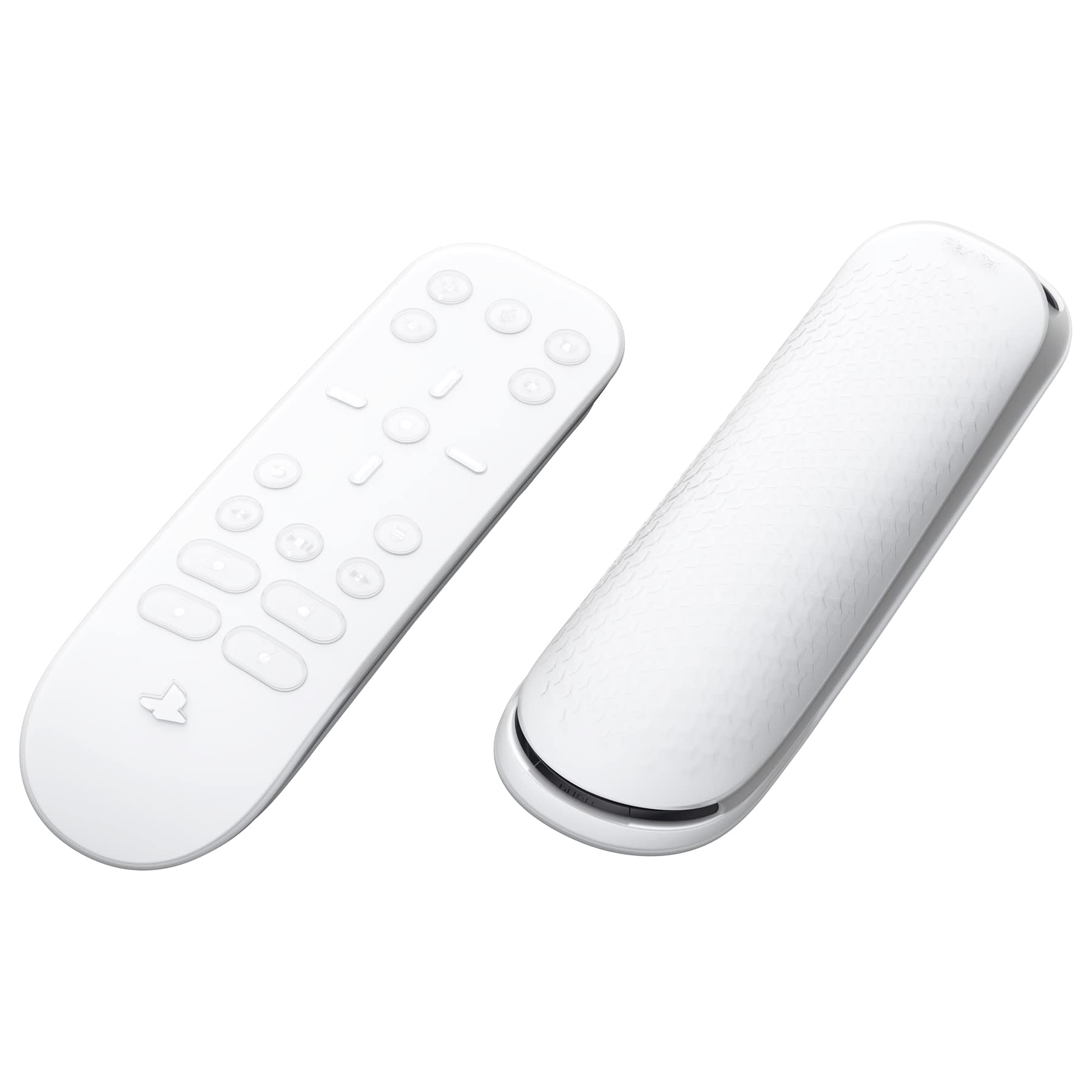 PlayVital Anti-Slip Silicone Cover for PS5 Controller - Protective Case for PS5 Remote Control - Clear White - Perfect for Gaming, Streaming & Long Play Sessions
