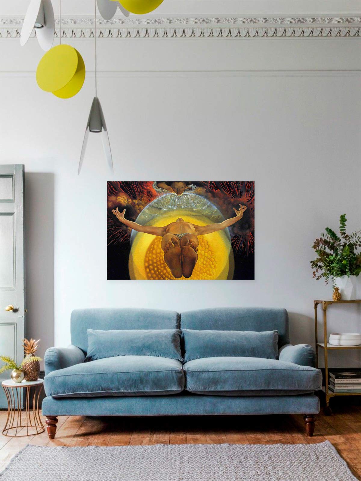 Salvador Dali The Ascension of Christ Unframed Wall Art Print - 24x36 Inch Surrealist Oil Painting Reproduction, Jesus Religious Artwork for Home Decor, Church Display & Dali Fan Gifts