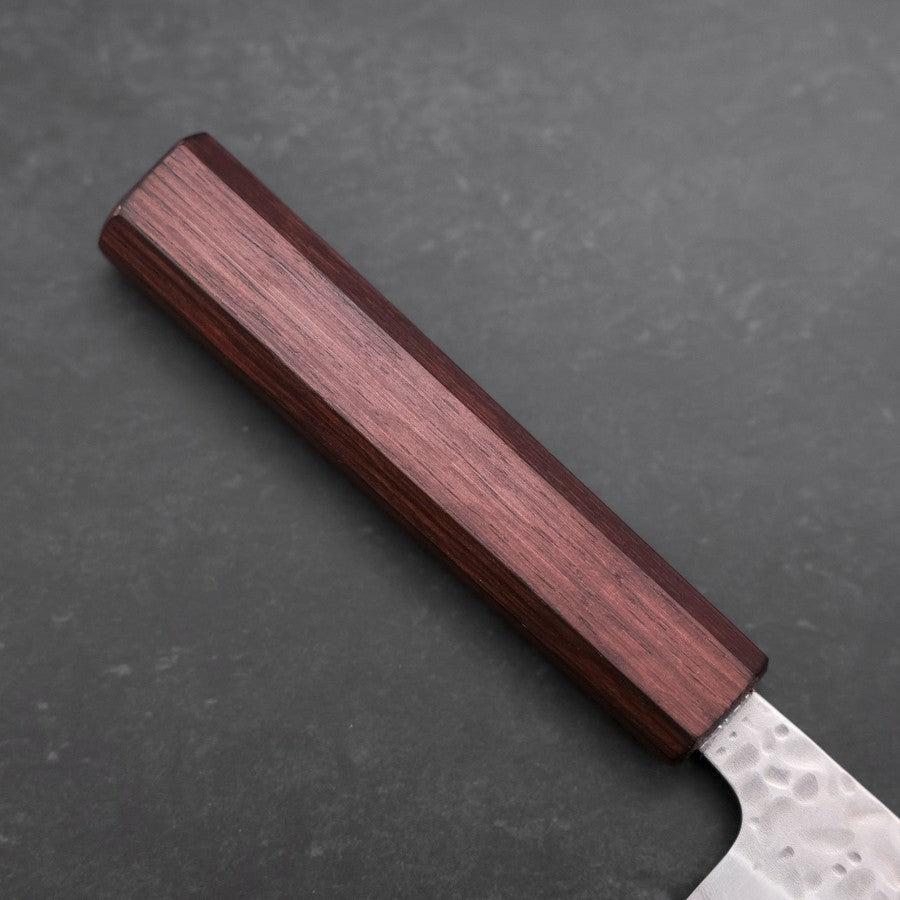 Premium AUS 10 Steel Sujihiki Knife 240mm - Handcrafted Tsuchime Damascus Pattern with Purple Urushi Handle - Japanese Sushi & Sashimi Chef Knife for Professional Cooking & Meat Slicing